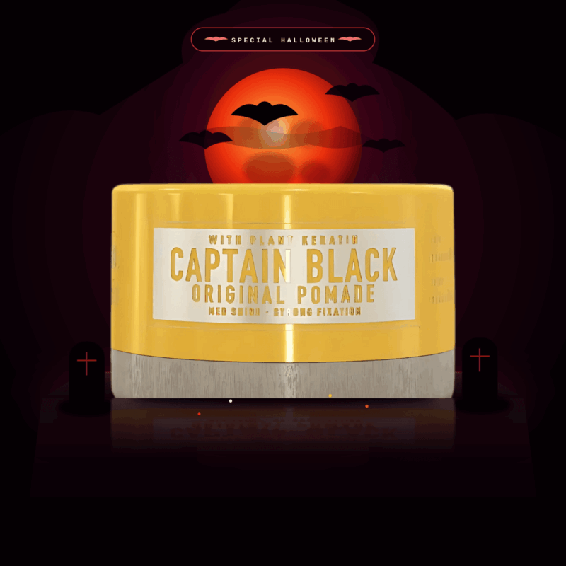 Cera para el cabello hombre Immortal Infuse Captain Black fijación fuerte acabado mate