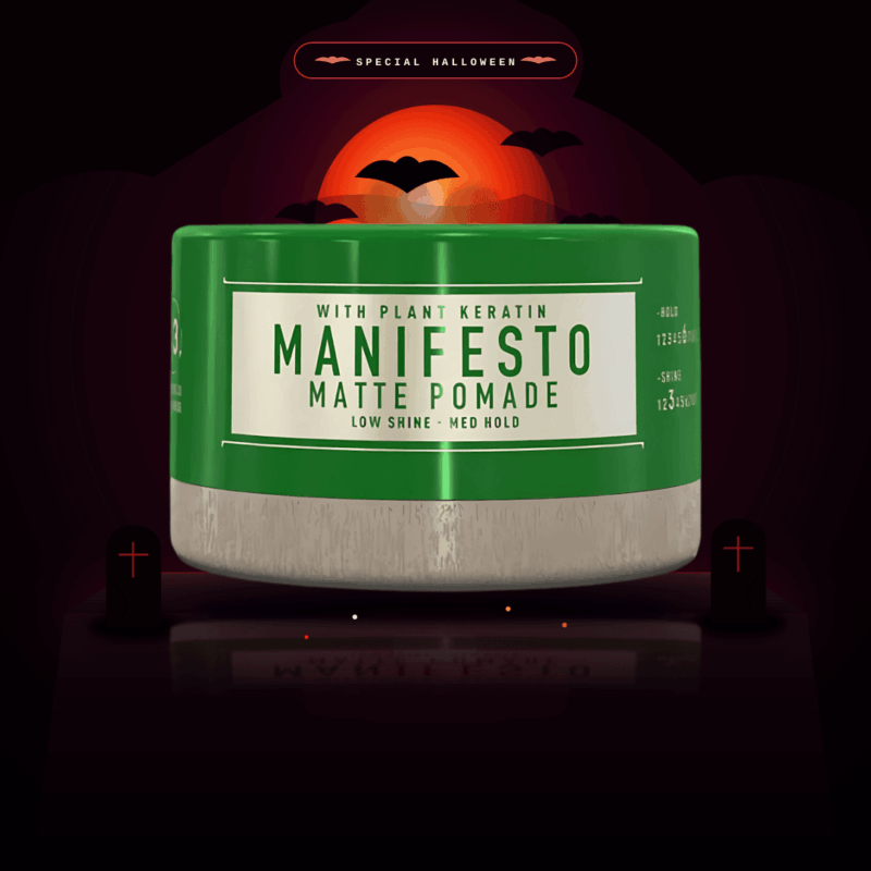 Pomada acabado mate Immortal Infuse Manifiesto fijación fuerte textura definida