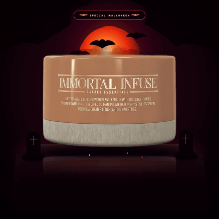Pomada de arcilla Immortal Infuse Rock Star Clay fijación mate y textura firme