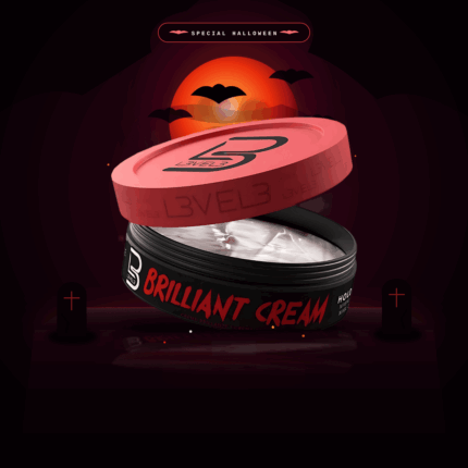 Crema capilar con brillo para hombre L3VEL3 Brilliant Cream acabado sedoso