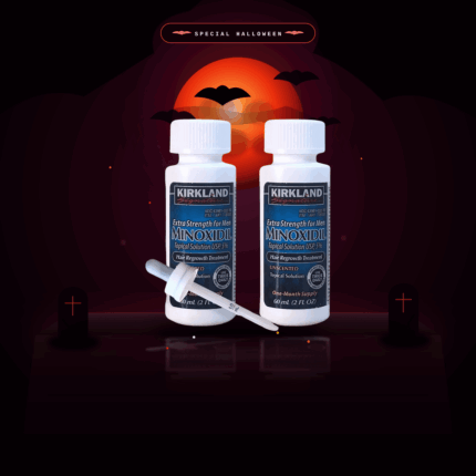 Loción Minoxidil Kirkland 5% tratamiento para barba y fortalecimiento capilar masculino